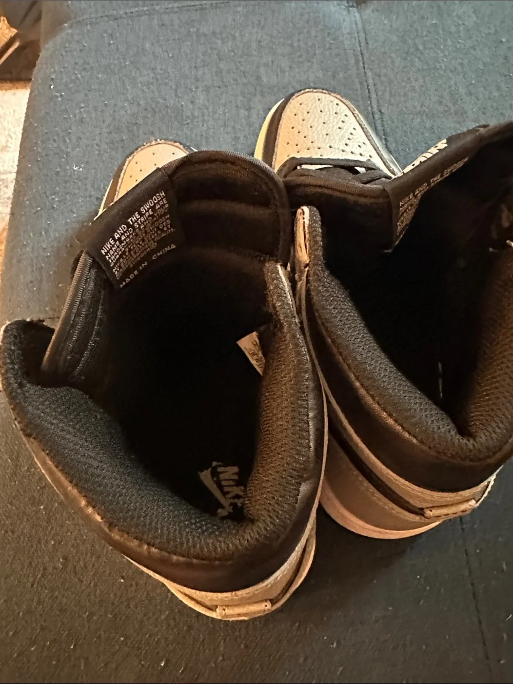 Nike High-Top Sneakers - Black & Light Gray